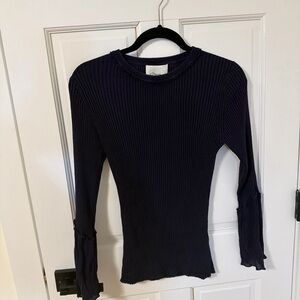 3.1 Phillip Lim Navy Wool&Silk Knitwear (sz L)